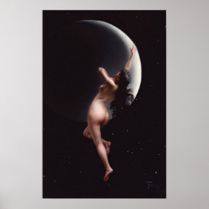 Måne Nymph - Luis Ricardo Falero Poster