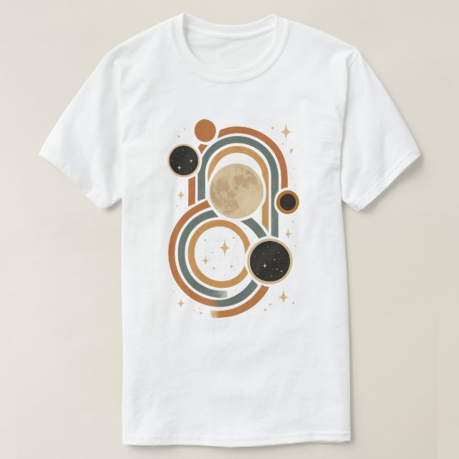 Måne och Artwork Manar T Shirt (Design framsida)