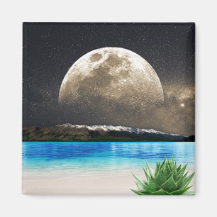 Måne och Beach Magnet