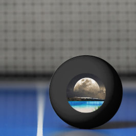 Måne och Beach Pingisboll