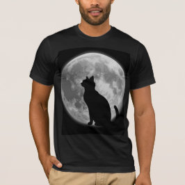 Måne och Black cat T Shirt