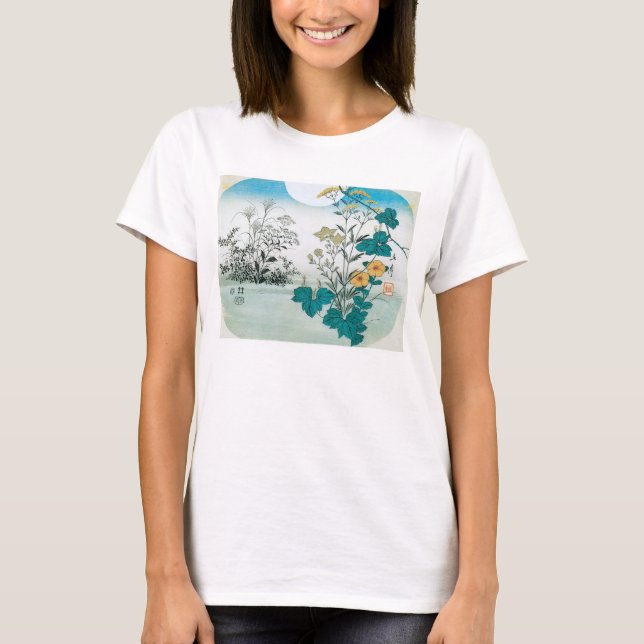 Måne och Blommor T-shirt (Framsida)