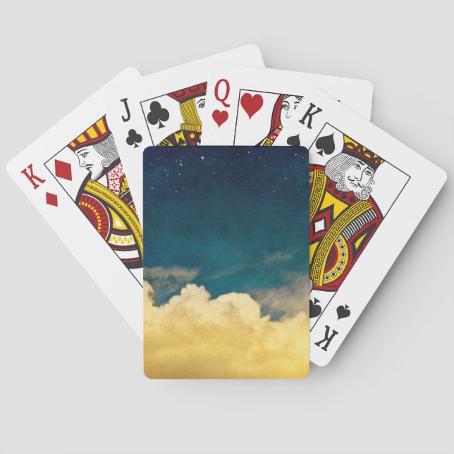 Måne och Cloudscape Spel Kort (Baksidan)