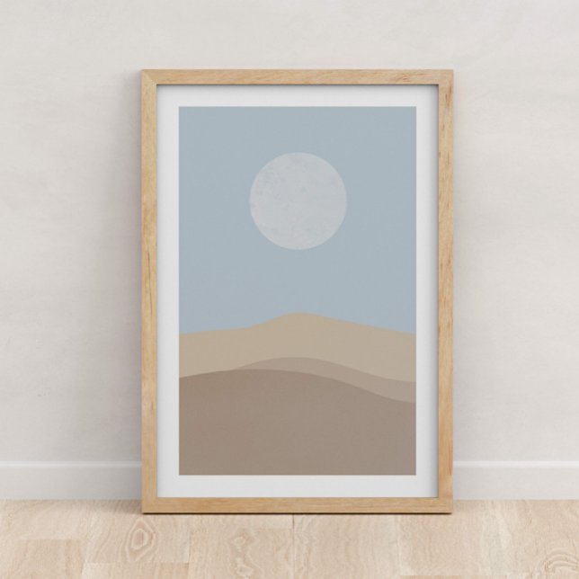 Måne och Desert Poster (Skapare uppladdad)