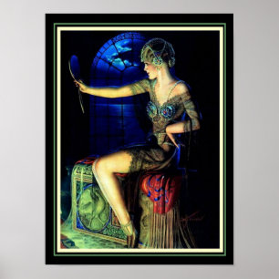 "Måne och du" av Gene Pressler 12 x 16 Poster