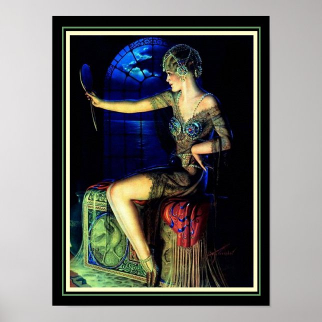 "Måne och du" av Gene Pressler 12 x 16 Poster (Framsidan)