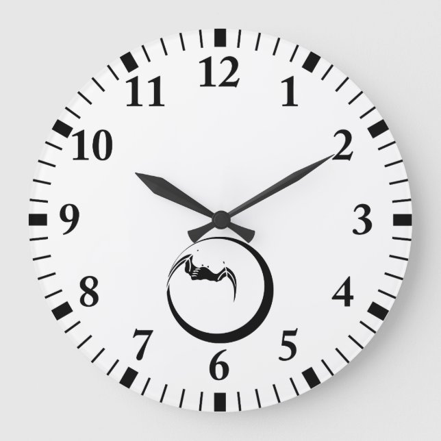 Måne och fladdermus stor klocka (Framsida)