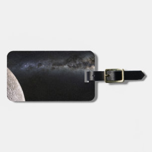 Måne och Galaxy. Bagagebricka