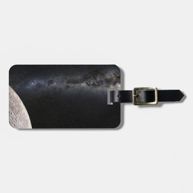 Måne och Galaxy. Bagagebricka (Horisontell Framsida)