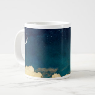 Måne och moln jumbo mugg