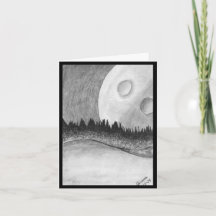 Måne och Planet - Svart