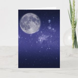 Måne och Shining Stars Kort