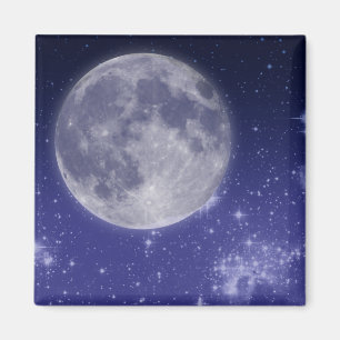 Måne och Shining Stars Magnet