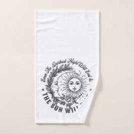 Måne och Sol Ansikte Art T-Shirt - Celestial Ske