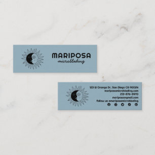 Måne och Sol Elegant Esthetician Beauty Salon Cute Mini Visitkort