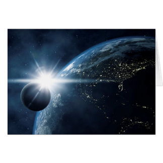 måne och sol hälsningskort