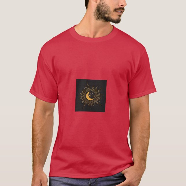 Måne och sol Himmelsk gåva T Shirt (Framsida)