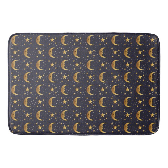 Måne och Stars Bath Mat Badrumsmatta (Framsidan)