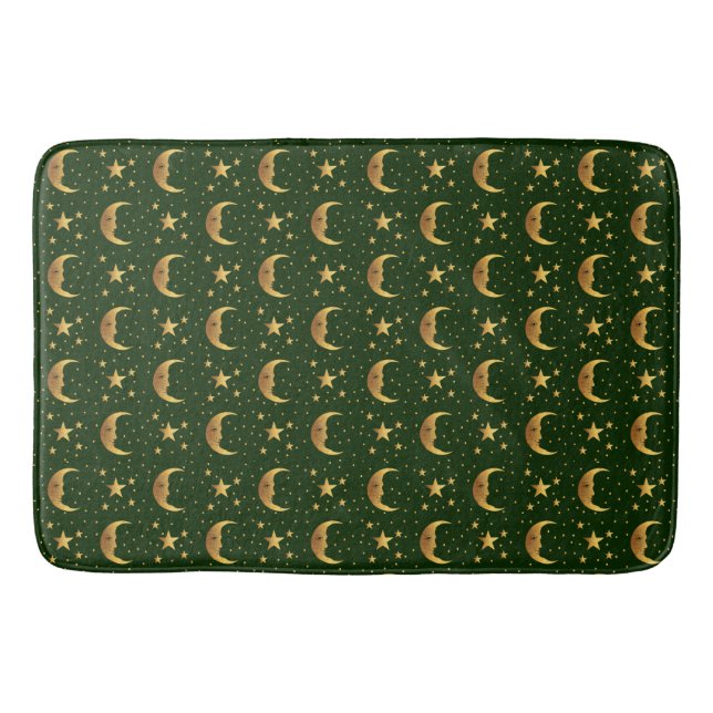 Måne och Stars Bath Mat Badrumsmatta (Framsidan)