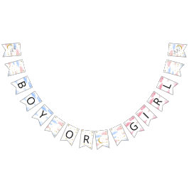 Måne och Stars Boy eller Girl Bunting Flaggor