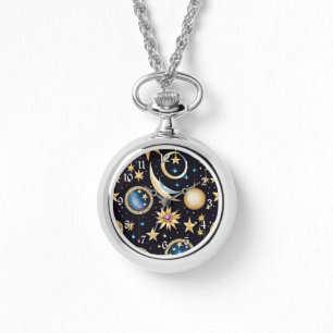 Måne och Stars Celestial Armbandsur