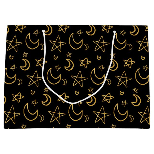 Måne och Stars Guld Mönster (Framsidan)