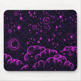 "Måne och Stars" Mousepad Moroccan (Rosa) Musmatta