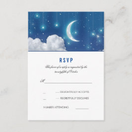 Måne och Stars Romantic Bröllop OSA Card Kort