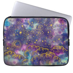 "Måne- och stjärna" laptop sleeveNeoprene Sleeve