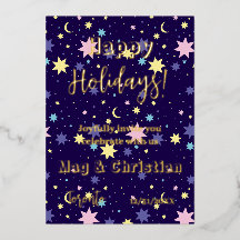 Måne och stjärnor.