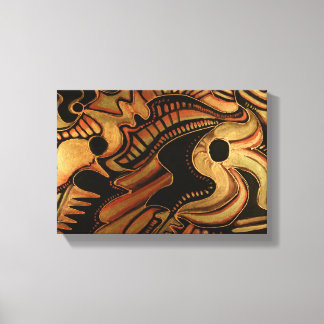 Måne och stjärnor II Canvastryck