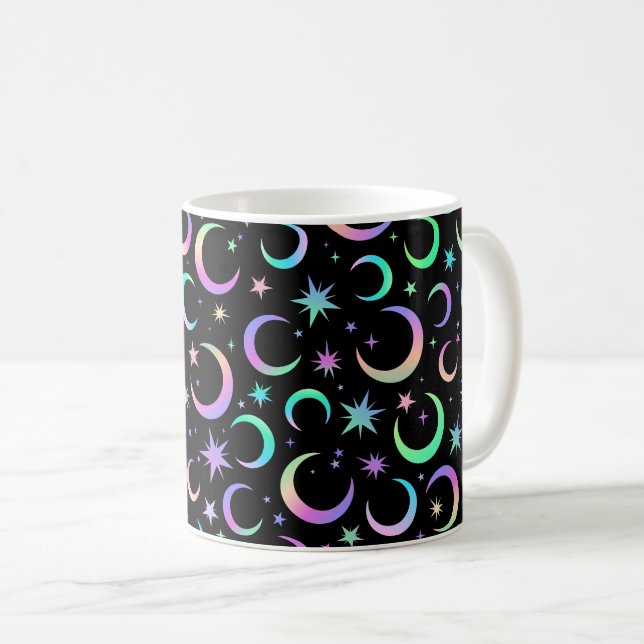 Måne och stjärnor kaffemugg (Framsida höger)