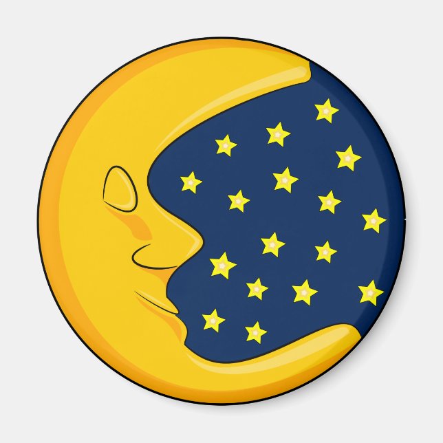 Måne och stjärnor magnet (Framsidan)