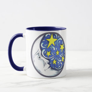 Måne och stjärnor mugg
