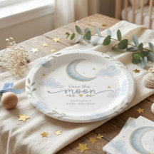 Måne och stjärnor över månen Baby Shower