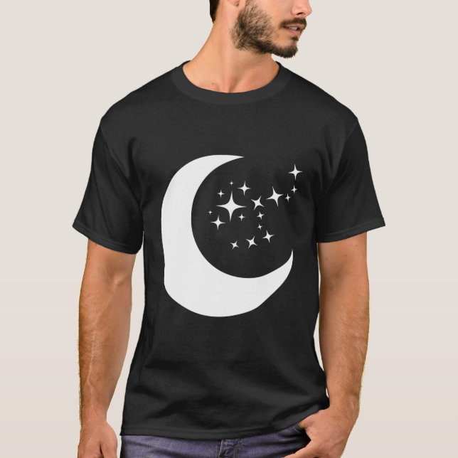 Måne och stjärnor t shirt (Framsida)
