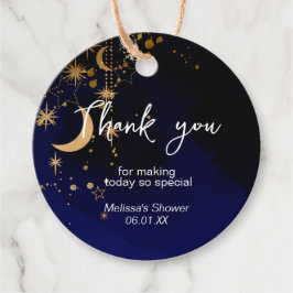 Måne och stjärnor Tack för att du har förmånstagga Gåvor Etiketter