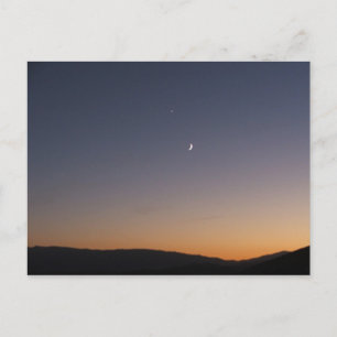 Måne och Venus Vykort