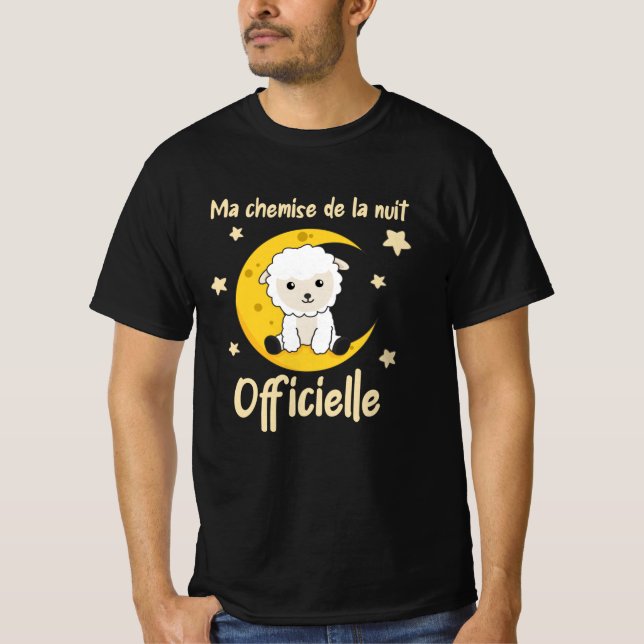 Måne Officiell - viloläge för får i  T Shirt (Framsida)