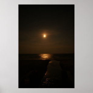 Måne över Atlanten Poster