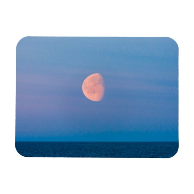 Måne över Berings hav | Rysslands Fjärran Östern Magnet (Horisontell)