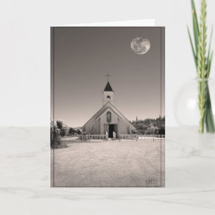 Måne över Elvis Chapel Kort