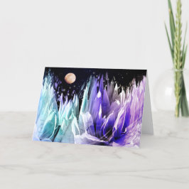 "Måne over Island"-hälsningskort Meddelande