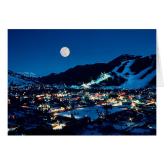 Måne Over Jackson Hälsningskort