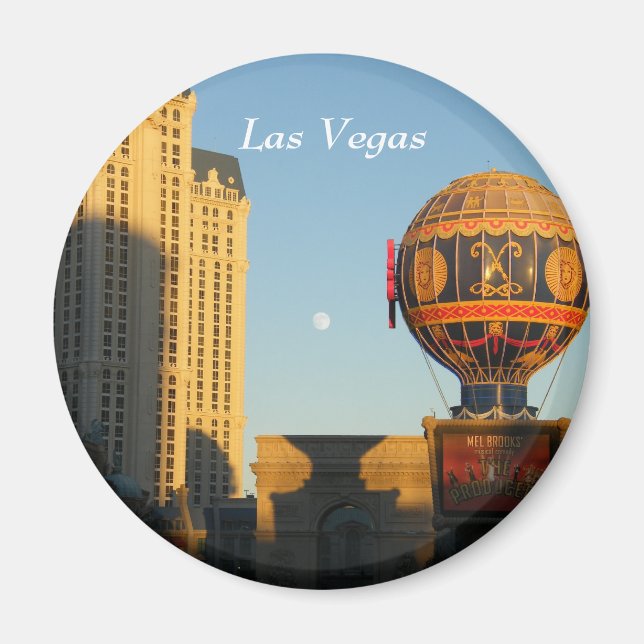 Måne över Las Vegas Magnet (Framsidan)