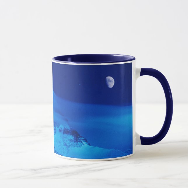 Måne över Mt. Everest Tibet, Kina Mugg (Höger)