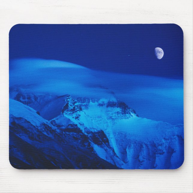 Måne över Mt. Everest Tibet, Kina Musmatta (Framsidan)