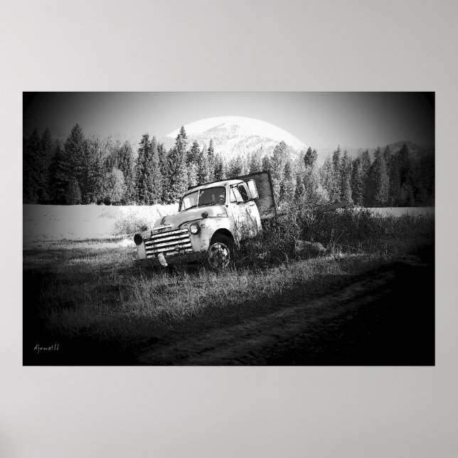 Måne över rost poster (Framsidan)