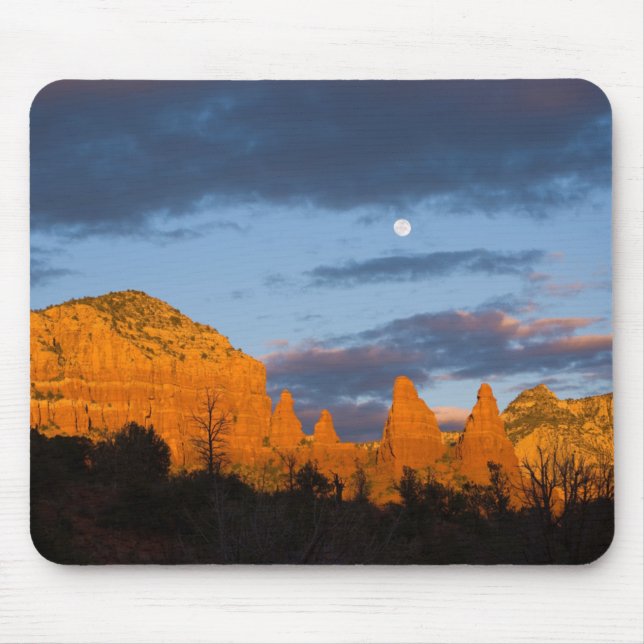 Måne över Sedona Mousepad 2226 Musmatta (Framsidan)