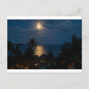 Måne på bora bora vykort